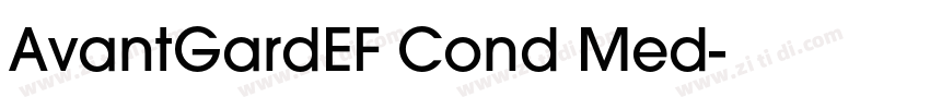 AvantGardEF Cond Med字体转换